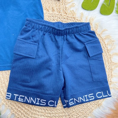 Conj. Camiseta e Bermuda Tennis Club - Azul 